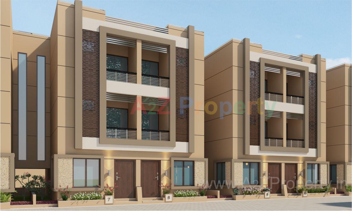 3D Elevation of real estate project Param Greens located at Bill, Vadodara, Gujarat