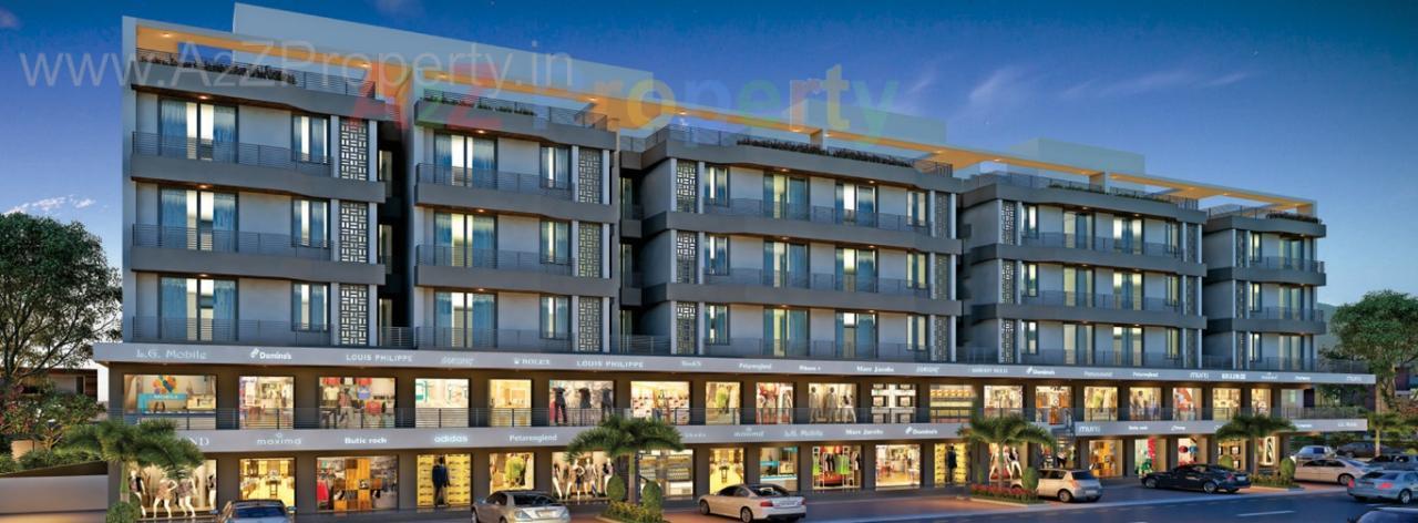 3D Elevation of real estate project Param Orbit located at Bill, Vadodara, Gujarat