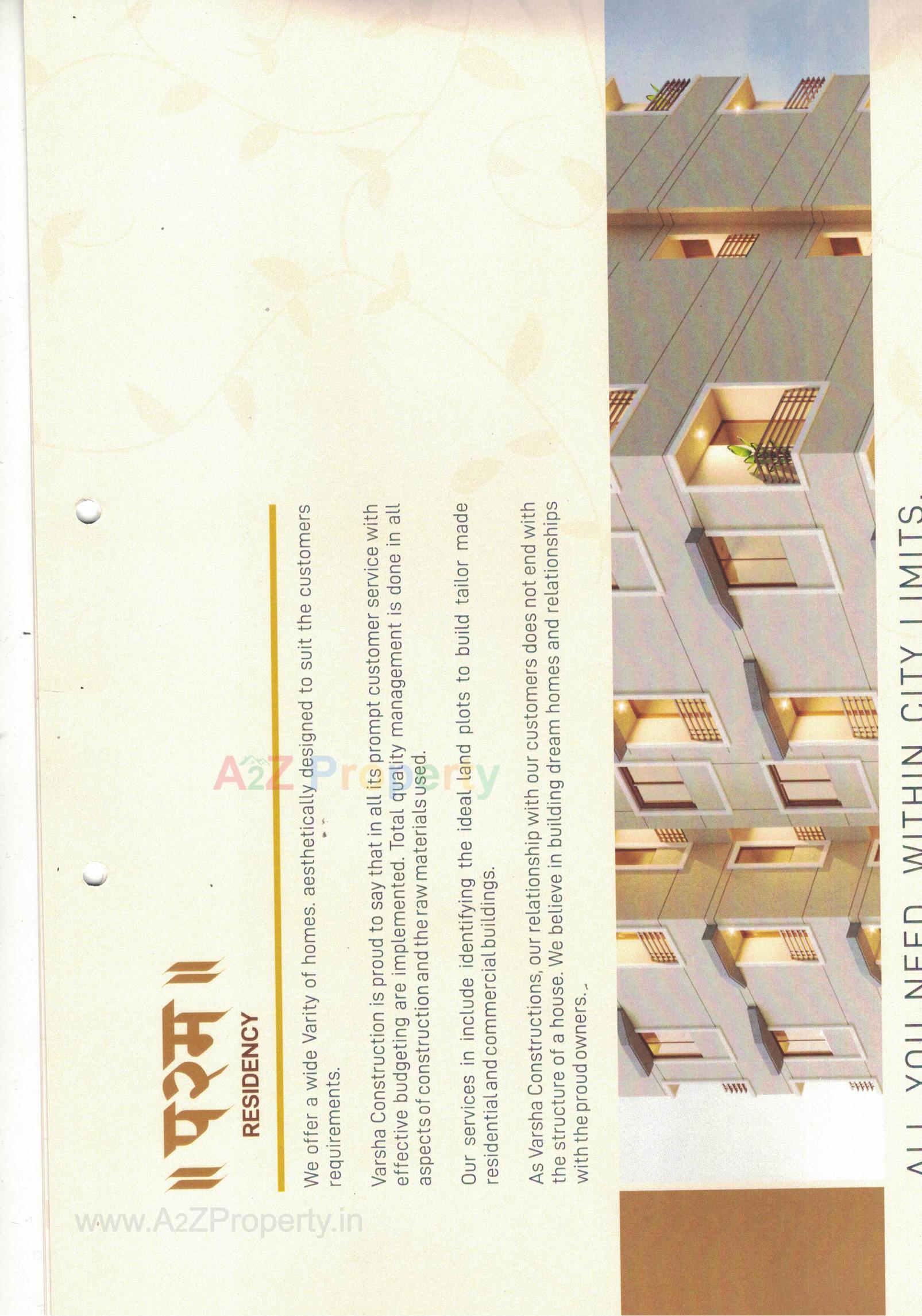  of real estate project Param Residency located at Vadsar, Vadodara, Gujarat