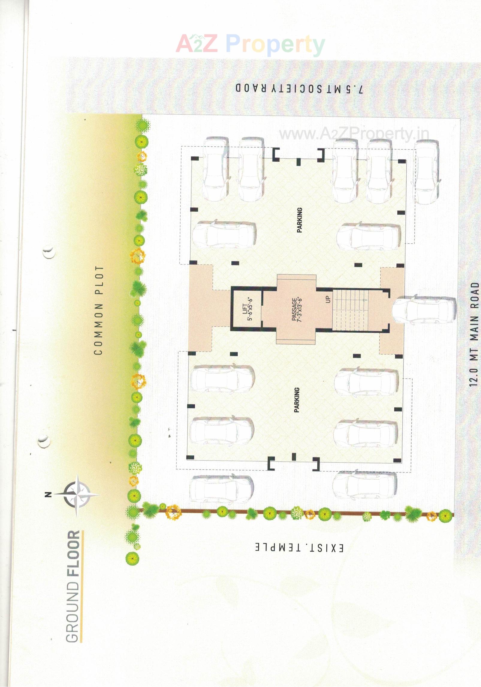 Layout of real estate project Param Residency located at Vadsar, Vadodara, Gujarat