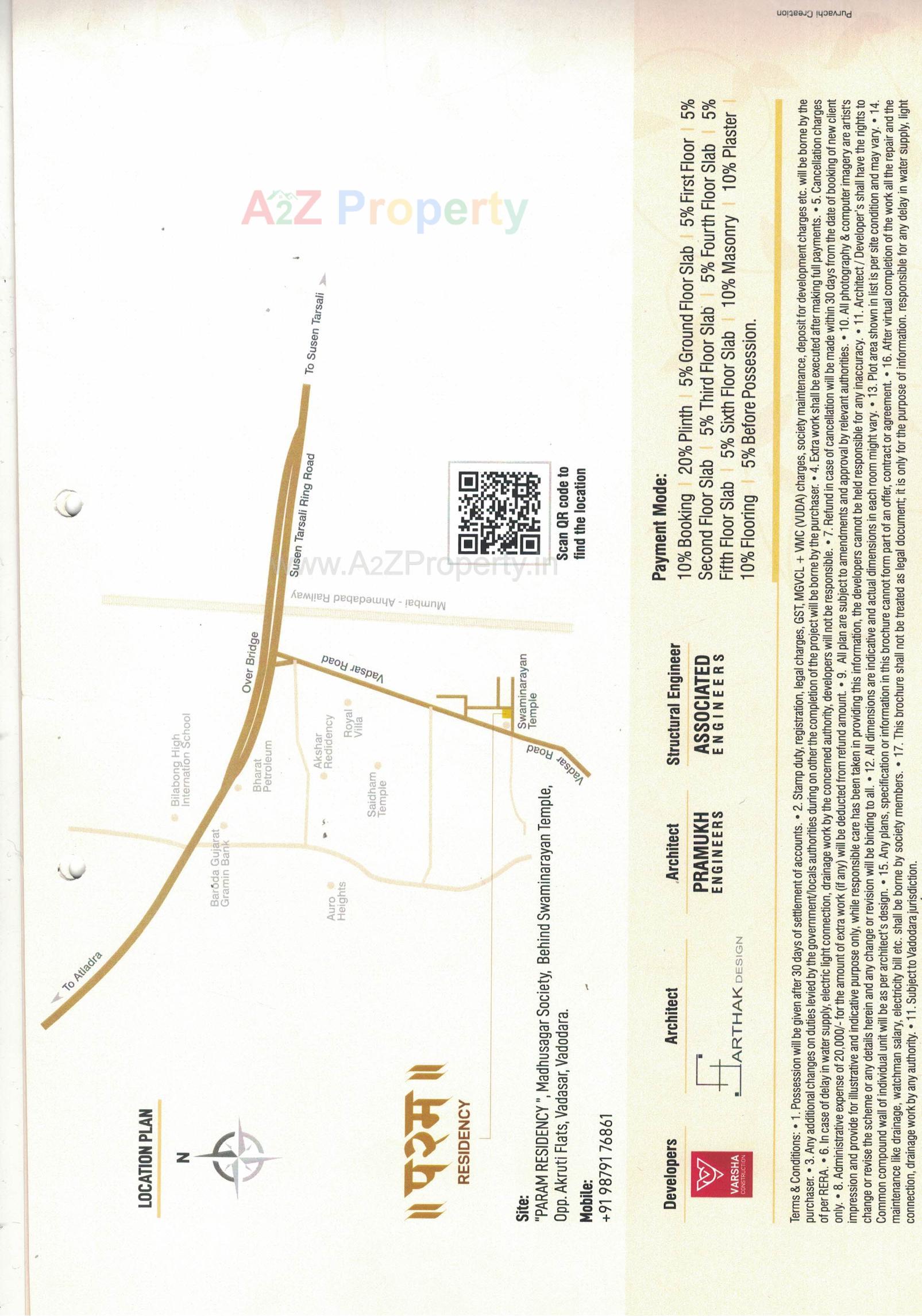  of real estate project Param Residency located at Vadsar, Vadodara, Gujarat