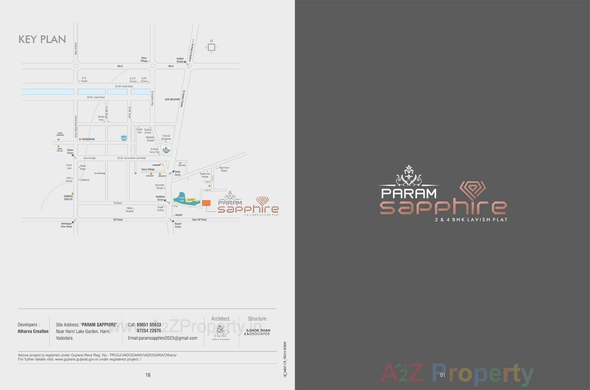  of real estate project Param Sapphire located at Harni, Vadodara, Gujarat