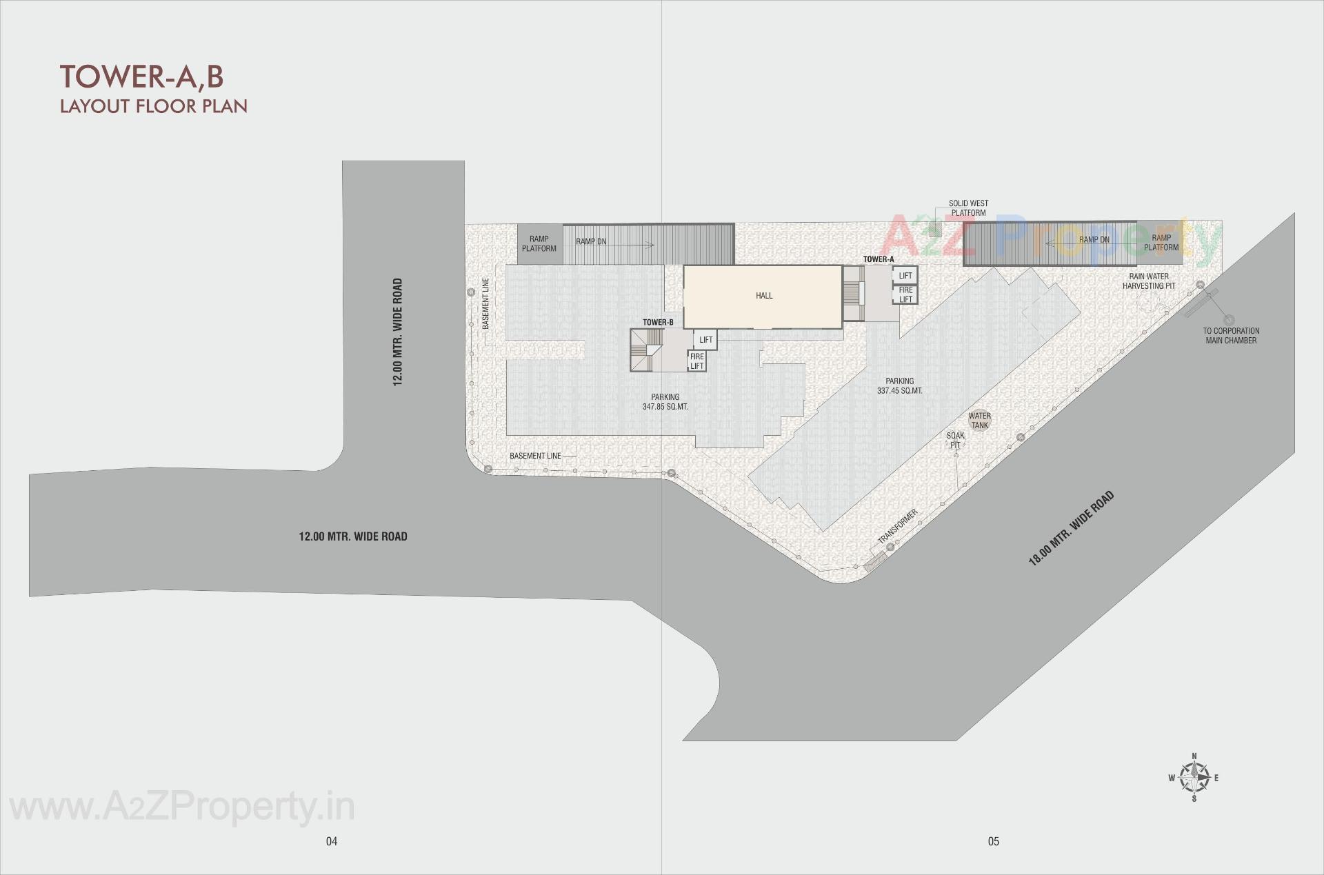 Layout of real estate project Param Sapphire located at Harni, Vadodara, Gujarat