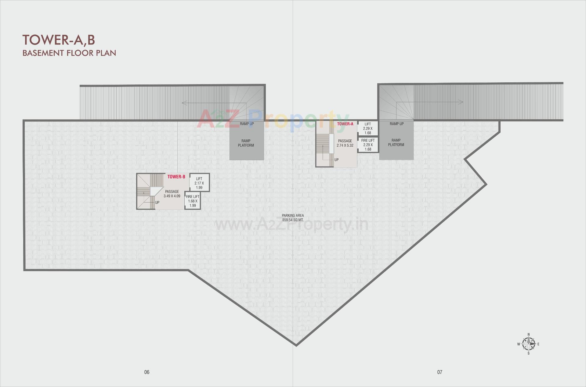 Layout of real estate project Param Sapphire located at Harni, Vadodara, Gujarat