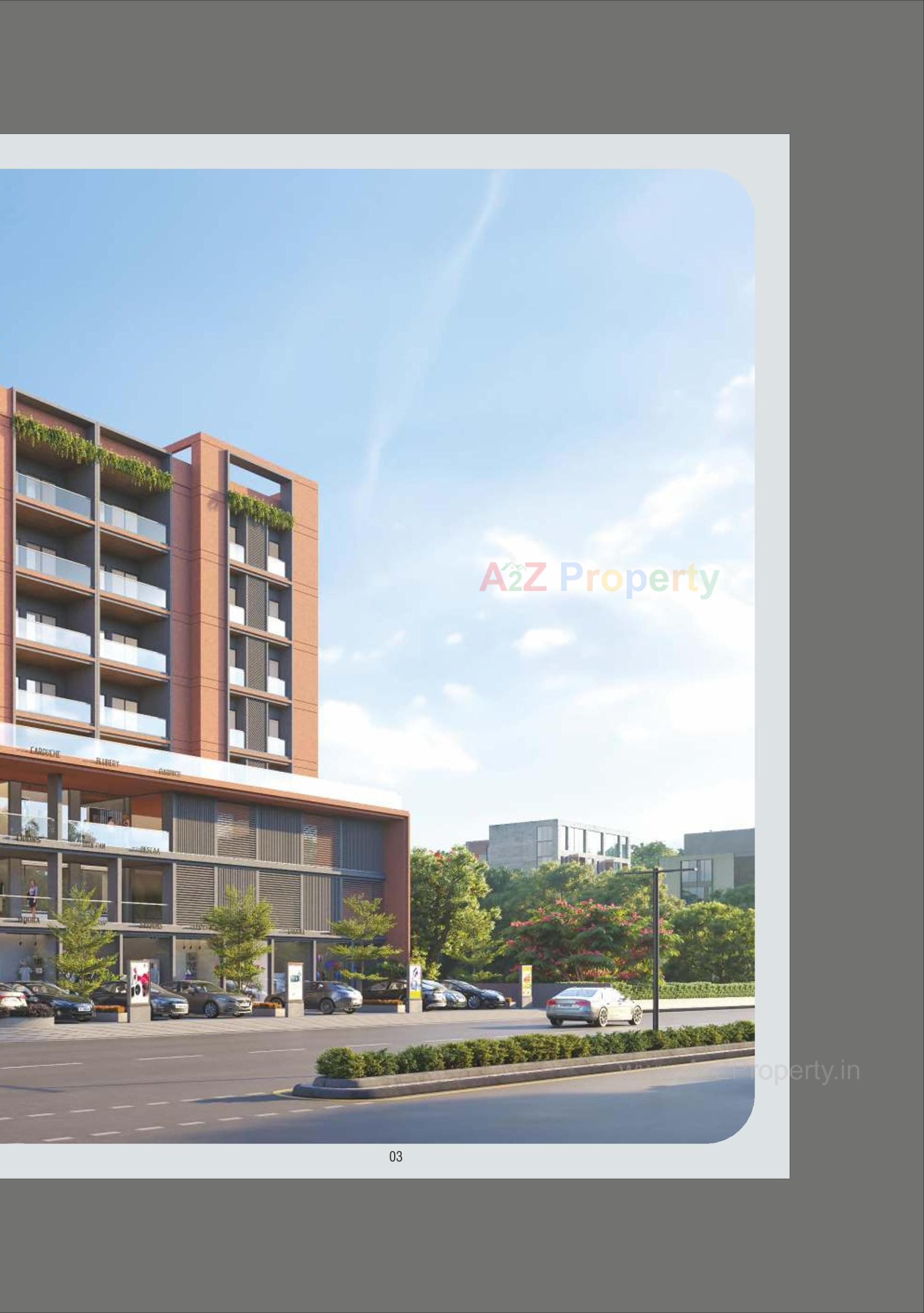 3D Elevation of real estate project Param Solitaire located at Nagarwada, Vadodara, Gujarat