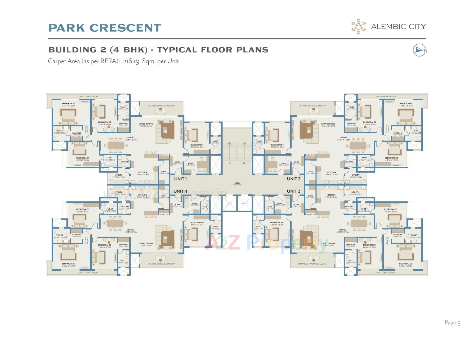 Layout of real estate project Park Crescent located at Gorwa, Vadodara, Gujarat