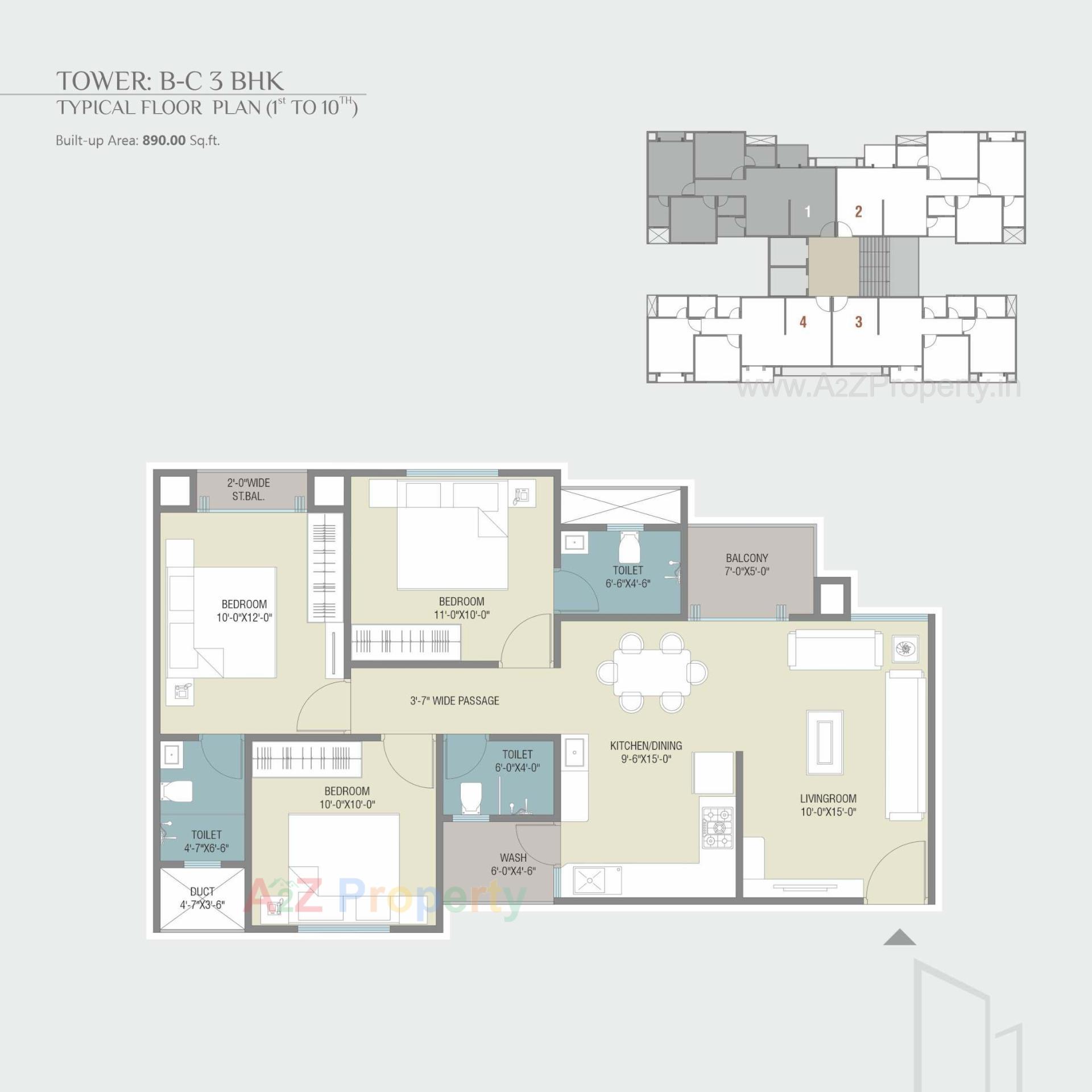 Layout of real estate project Park Heaven located at Gorwa, Vadodara, Gujarat