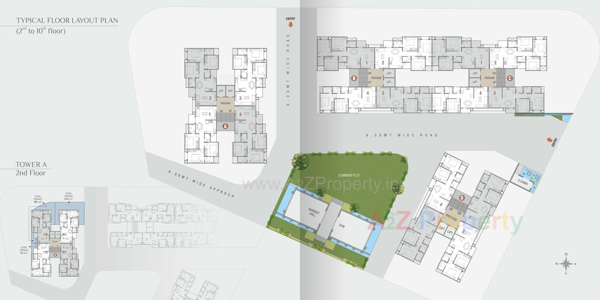 Layout of real estate project Park Heaven located at Gorwa, Vadodara, Gujarat