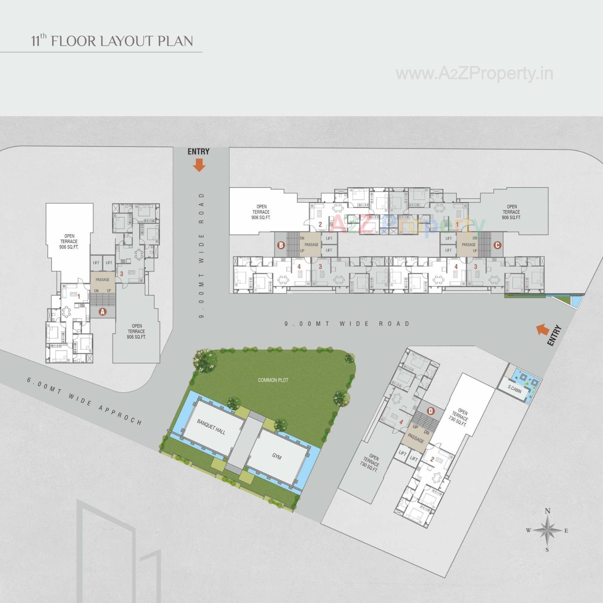 Layout of real estate project Park Heaven located at Gorwa, Vadodara, Gujarat