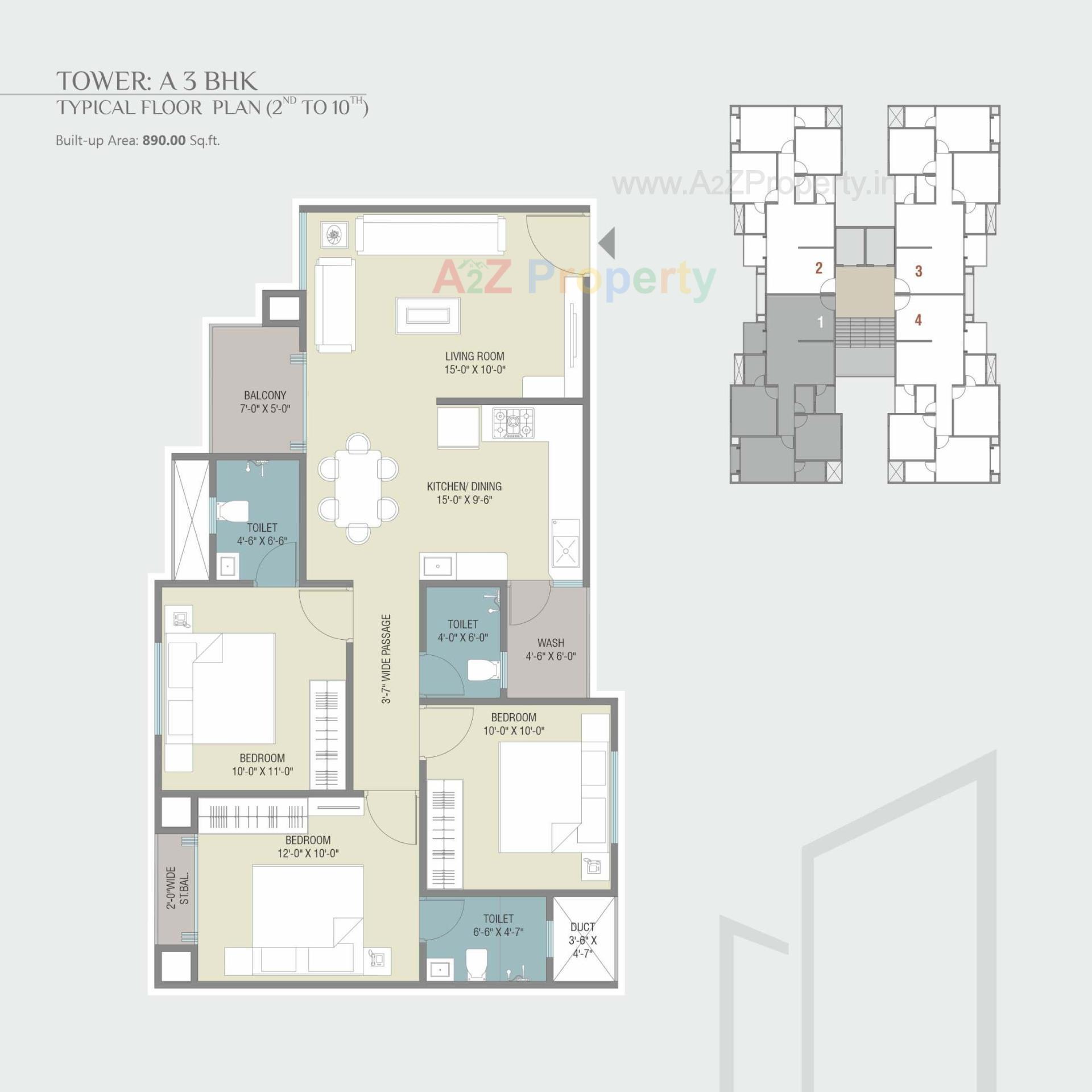 Layout of real estate project Park Heaven located at Gorwa, Vadodara, Gujarat