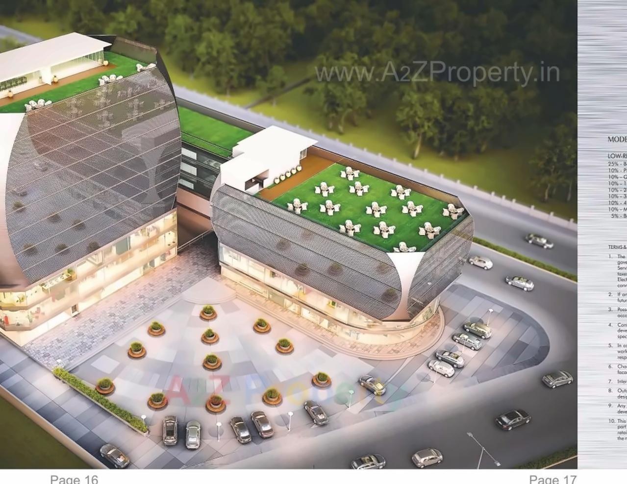 3D Elevation of real estate project Park Paradise located at Vadsar, Vadodara, Gujarat