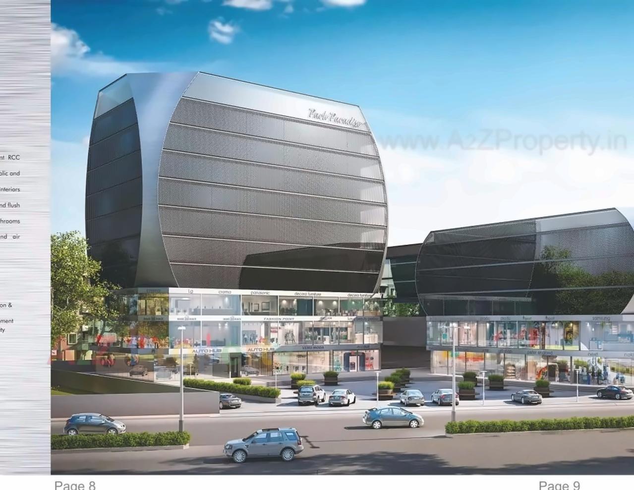 3D Elevation of real estate project Park Paradise located at Vadsar, Vadodara, Gujarat