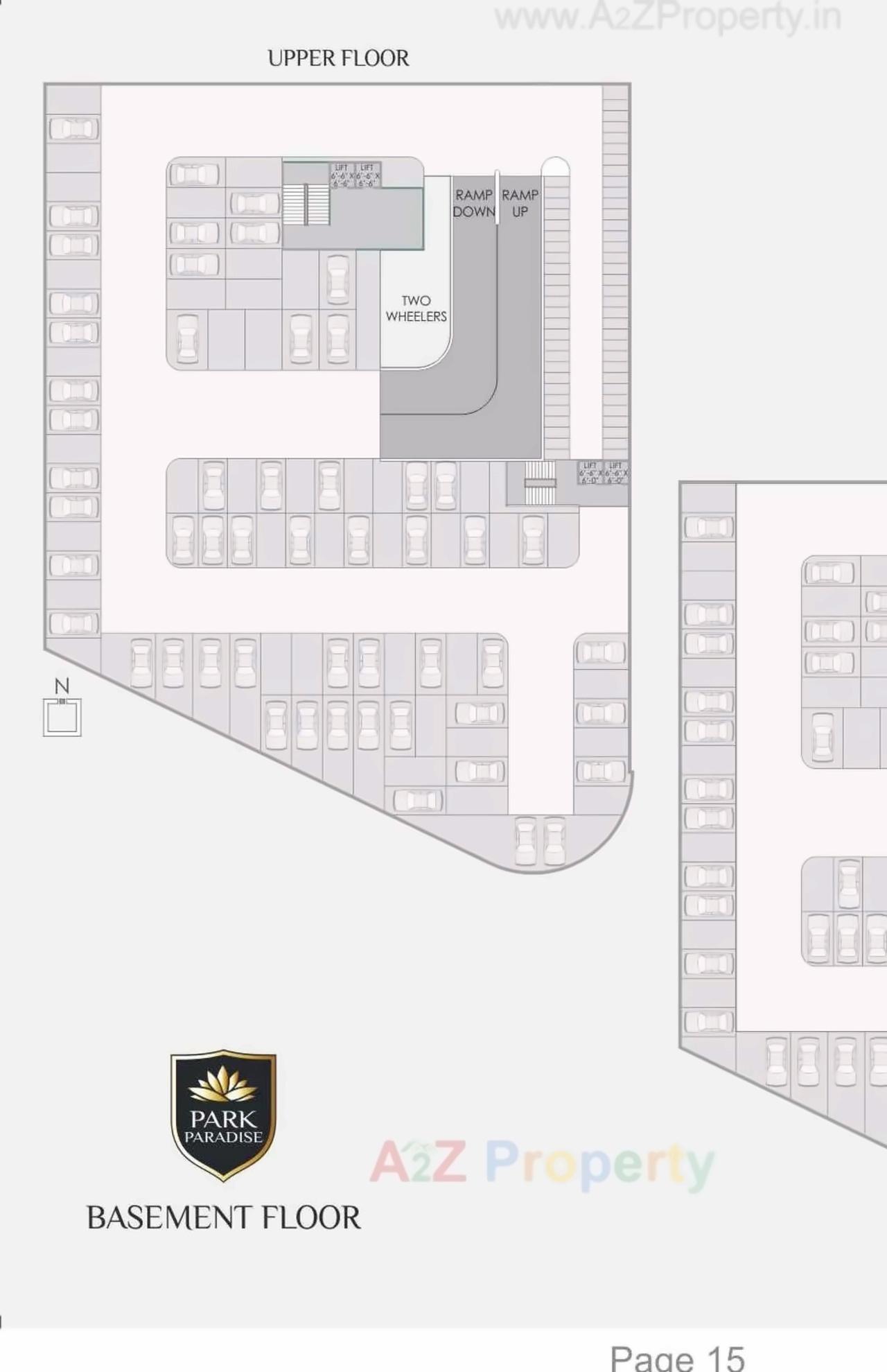 Layout of real estate project Park Paradise located at Vadsar, Vadodara, Gujarat