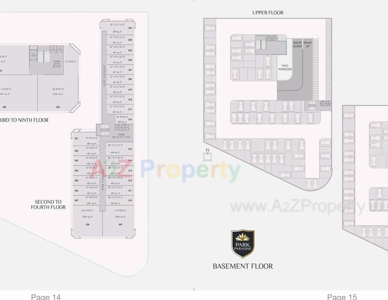 Layout of real estate project Park Paradise located at Vadsar, Vadodara, Gujarat