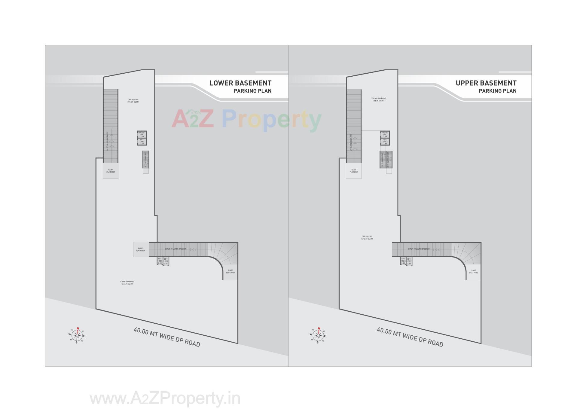 Layout of real estate project Park Platinum located at Vadsar, Vadodara, Gujarat