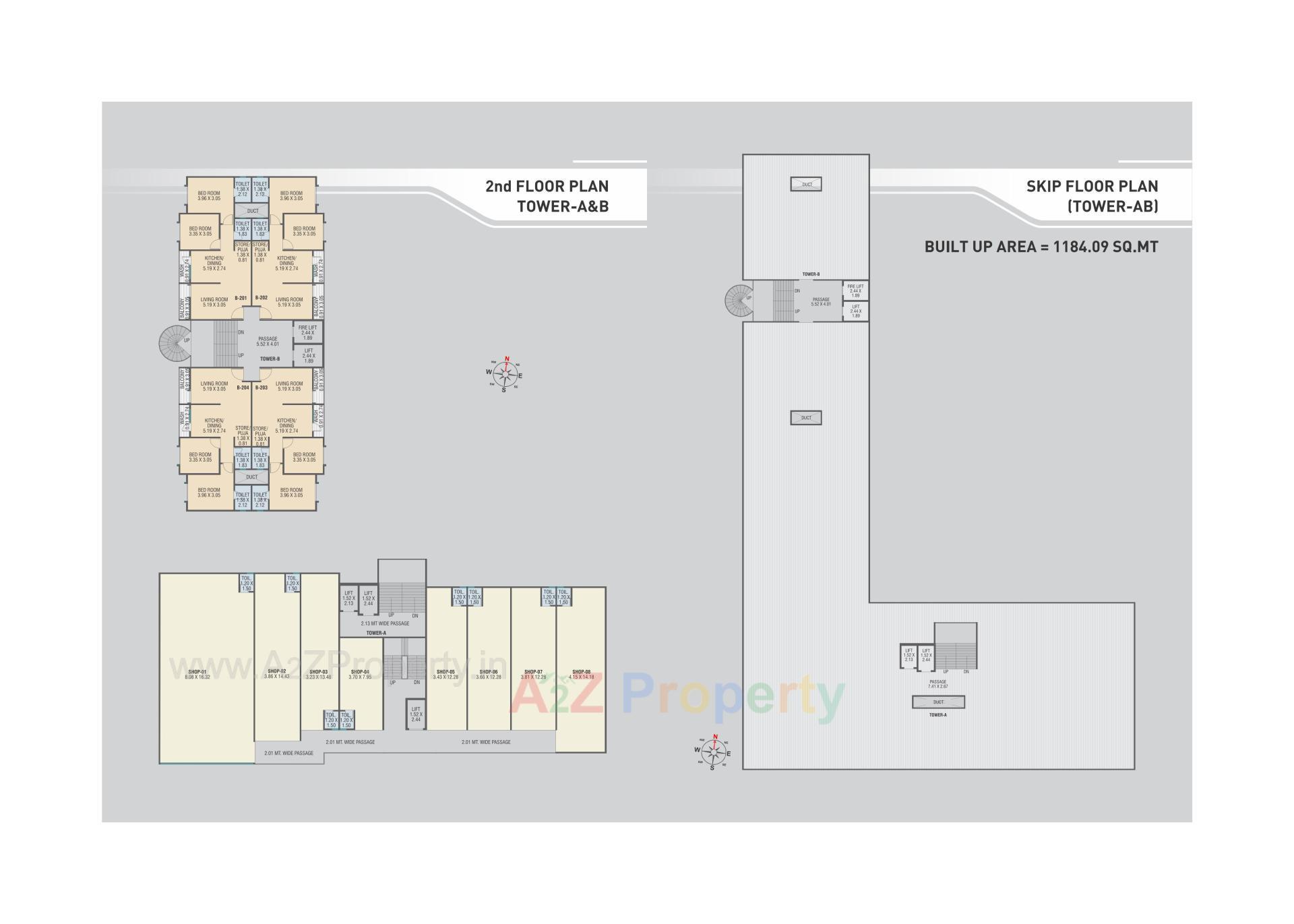 Layout of real estate project Park Platinum located at Vadsar, Vadodara, Gujarat