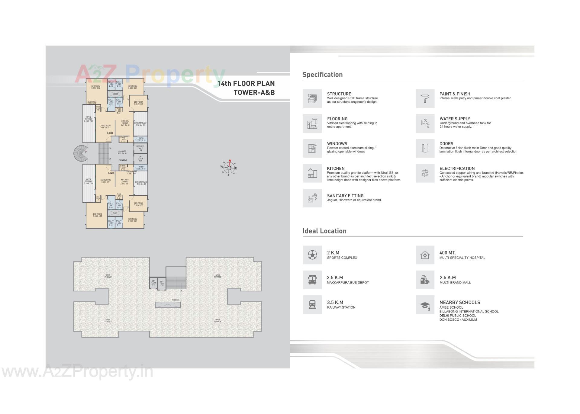 Layout of real estate project Park Platinum located at Vadsar, Vadodara, Gujarat