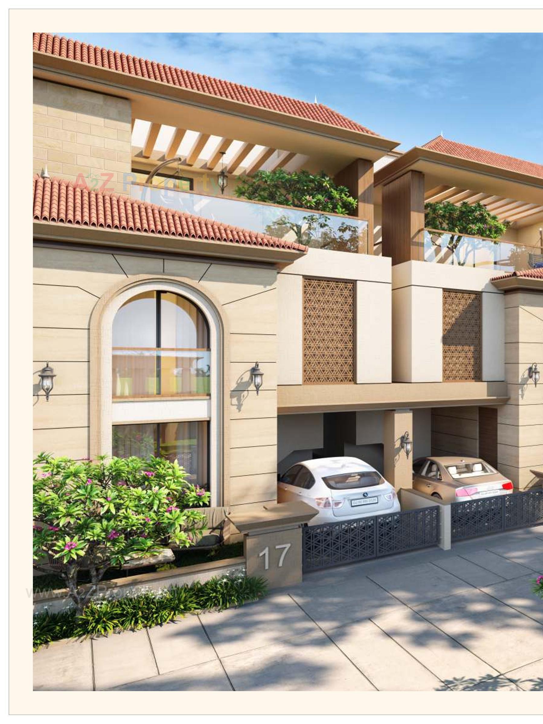 3D Elevation of real estate project Park Royal located at Bil, Vadodara, Gujarat