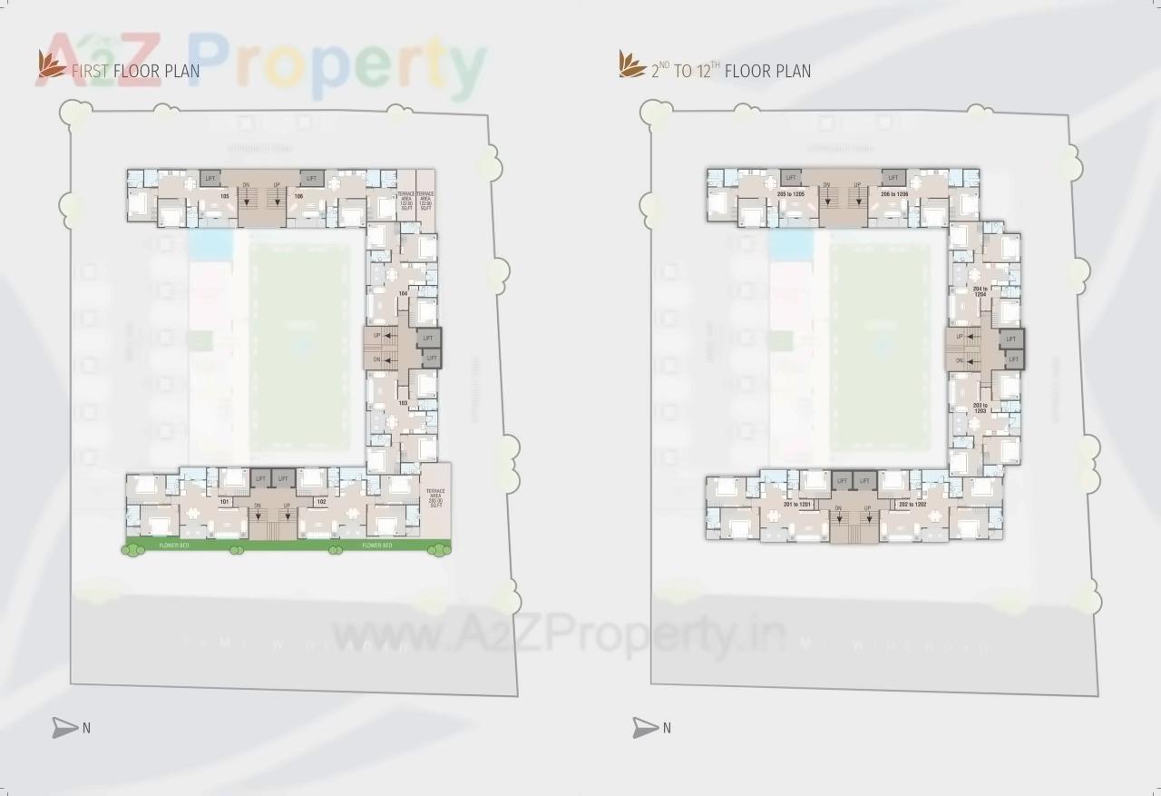 Layout of real estate project Park Solitaire located at Vadsar, Vadodara, Gujarat