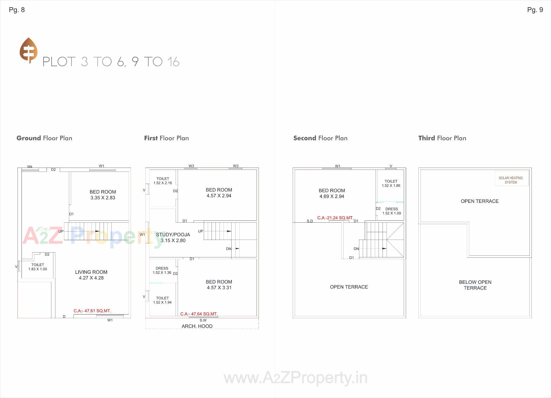 Layout of real estate project Park  Street located at Tarsali, Vadodara, Gujarat