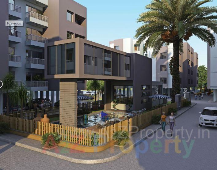 3D Elevation of real estate project Park Woods located at Gorva, Vadodara, Gujarat