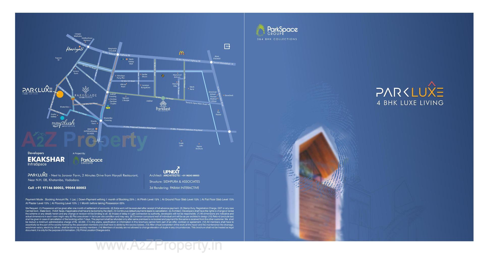  of real estate project Parkluxe located at Khatamba, Vadodara, Gujarat