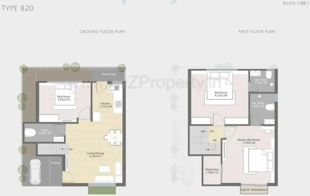Layout of real estate project Parkplush located at Khatmba, Vadodara, Gujarat