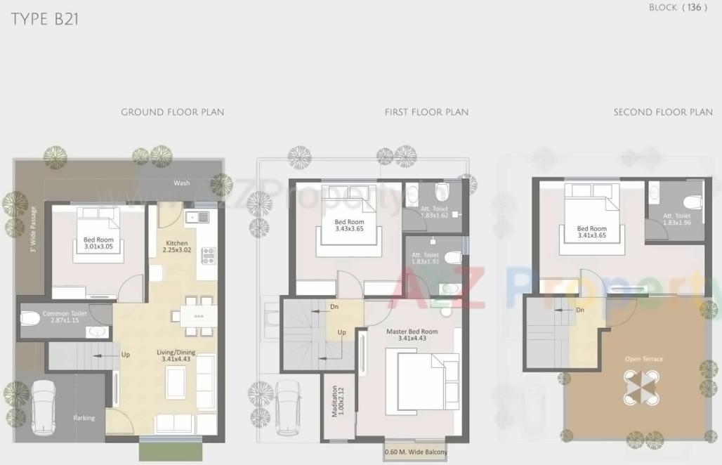 Layout of real estate project Parkplush located at Khatmba, Vadodara, Gujarat