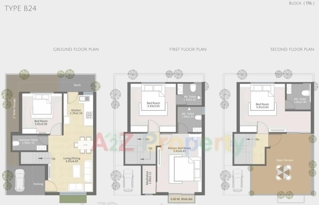 Layout of real estate project Parkplush located at Khatmba, Vadodara, Gujarat