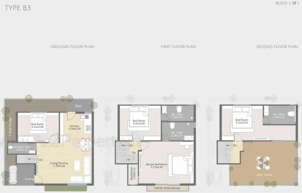 Layout of real estate project Parkplush located at Khatmba, Vadodara, Gujarat
