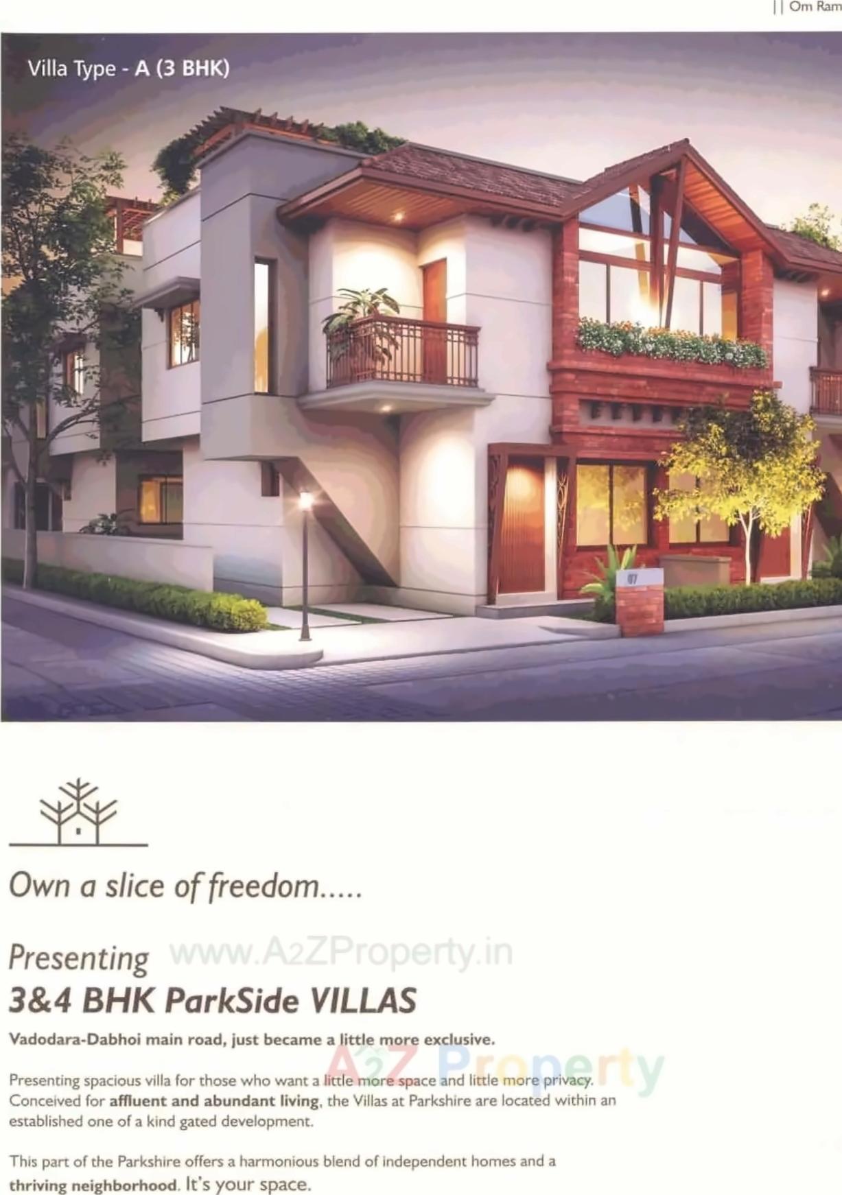 3D Elevation of real estate project Parkshire located at Vadodara, Vadodara, Gujarat