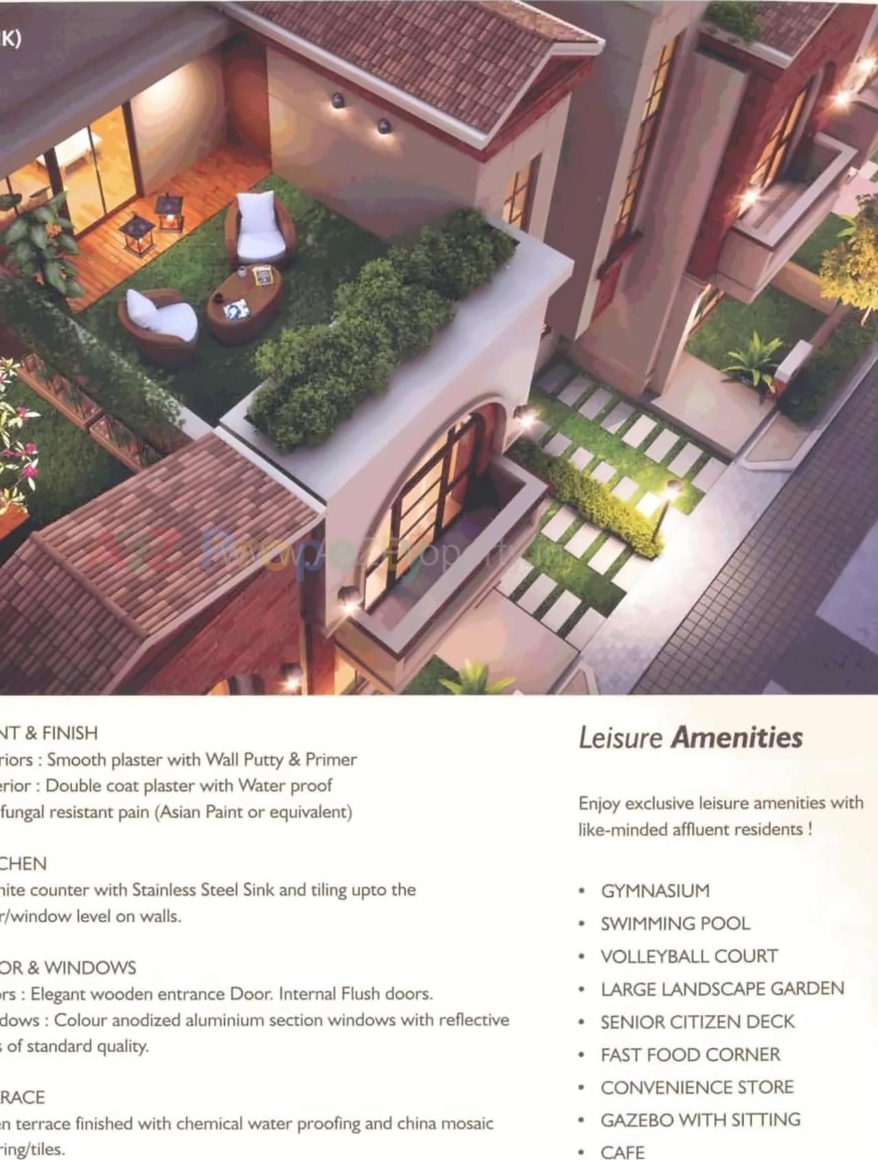 3D Elevation of real estate project Parkshire located at Vadodara, Vadodara, Gujarat