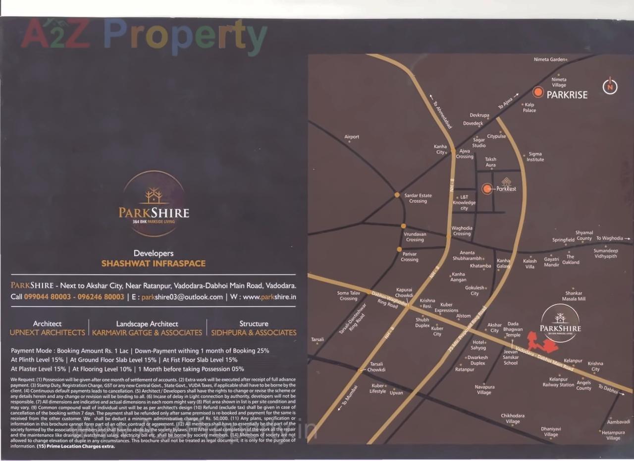  of real estate project Parkshire located at Vadodara, Vadodara, Gujarat