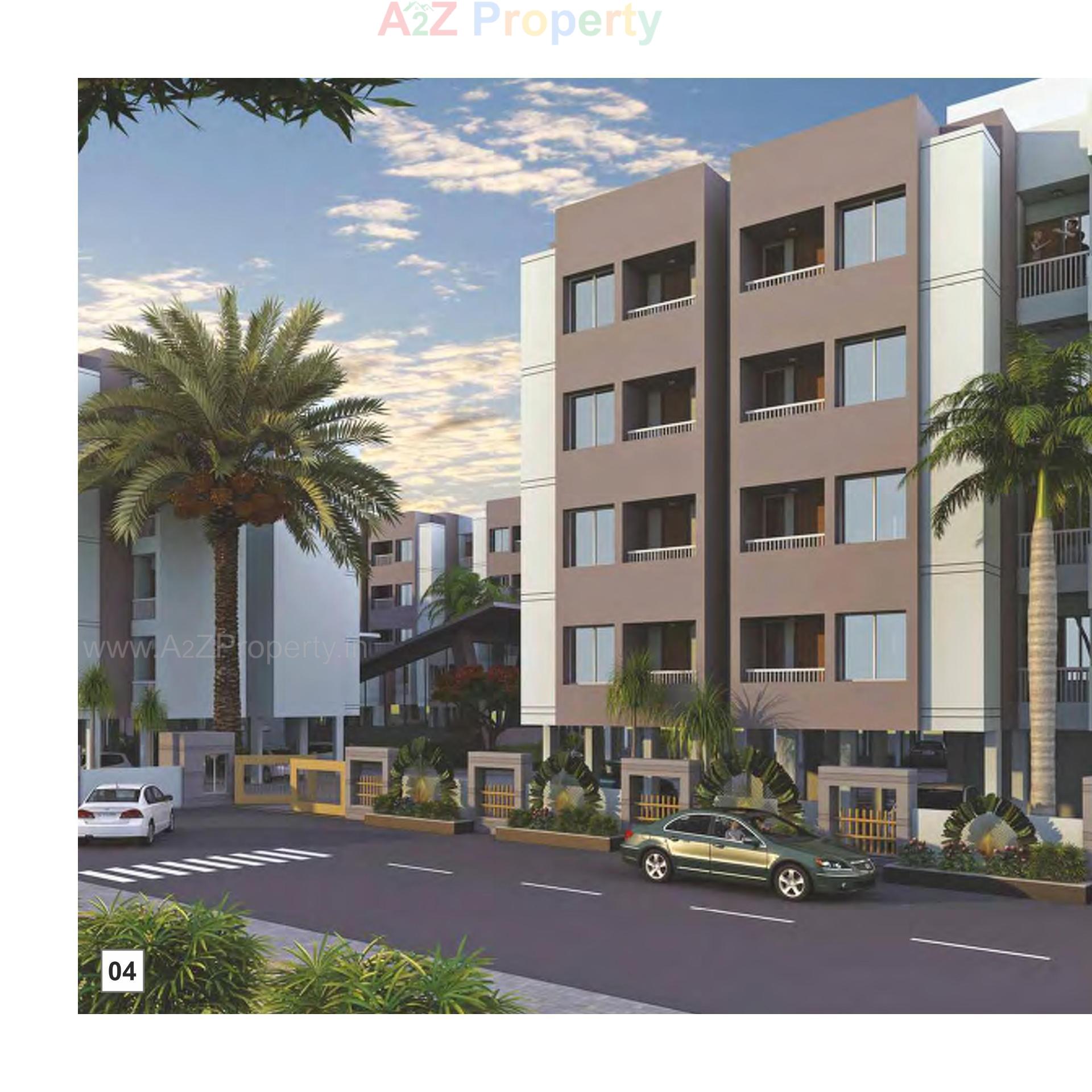 3D Elevation of real estate project Parkwoods   Tower M located at Gorwa, Vadodara, Gujarat