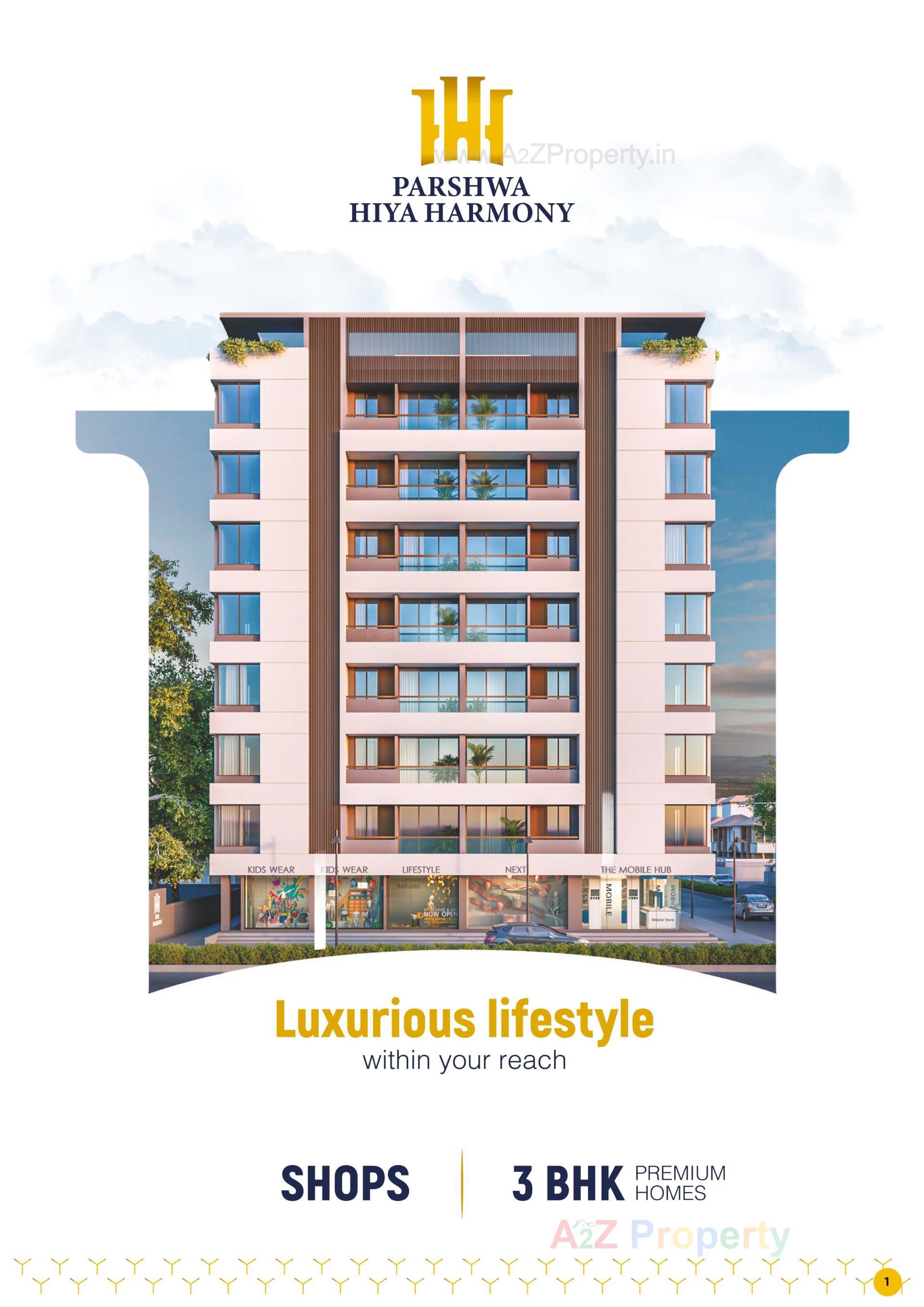  of real estate project Parshwa Hiya Harmony located at Manjalpur, Vadodara, Gujarat