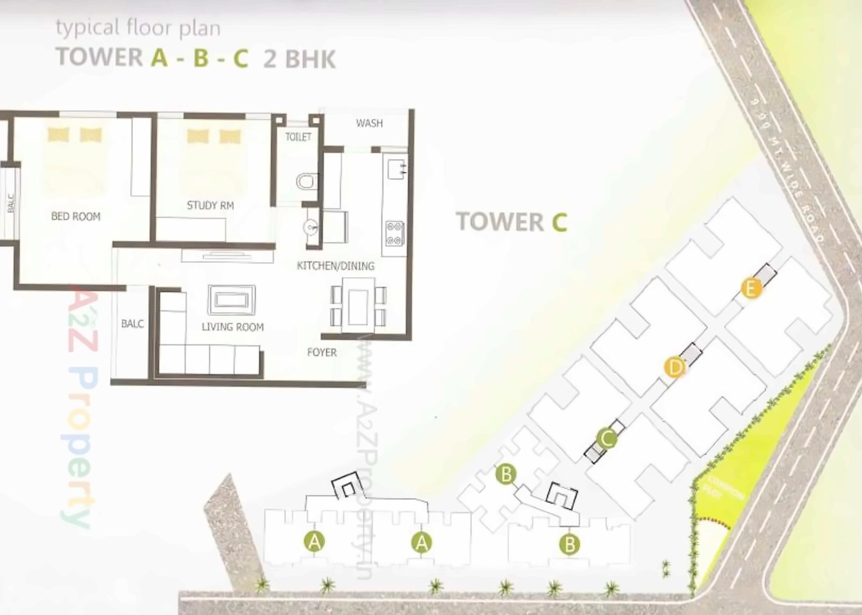Layout of real estate project Pavan Exotica located at Harni, Vadodara, Gujarat