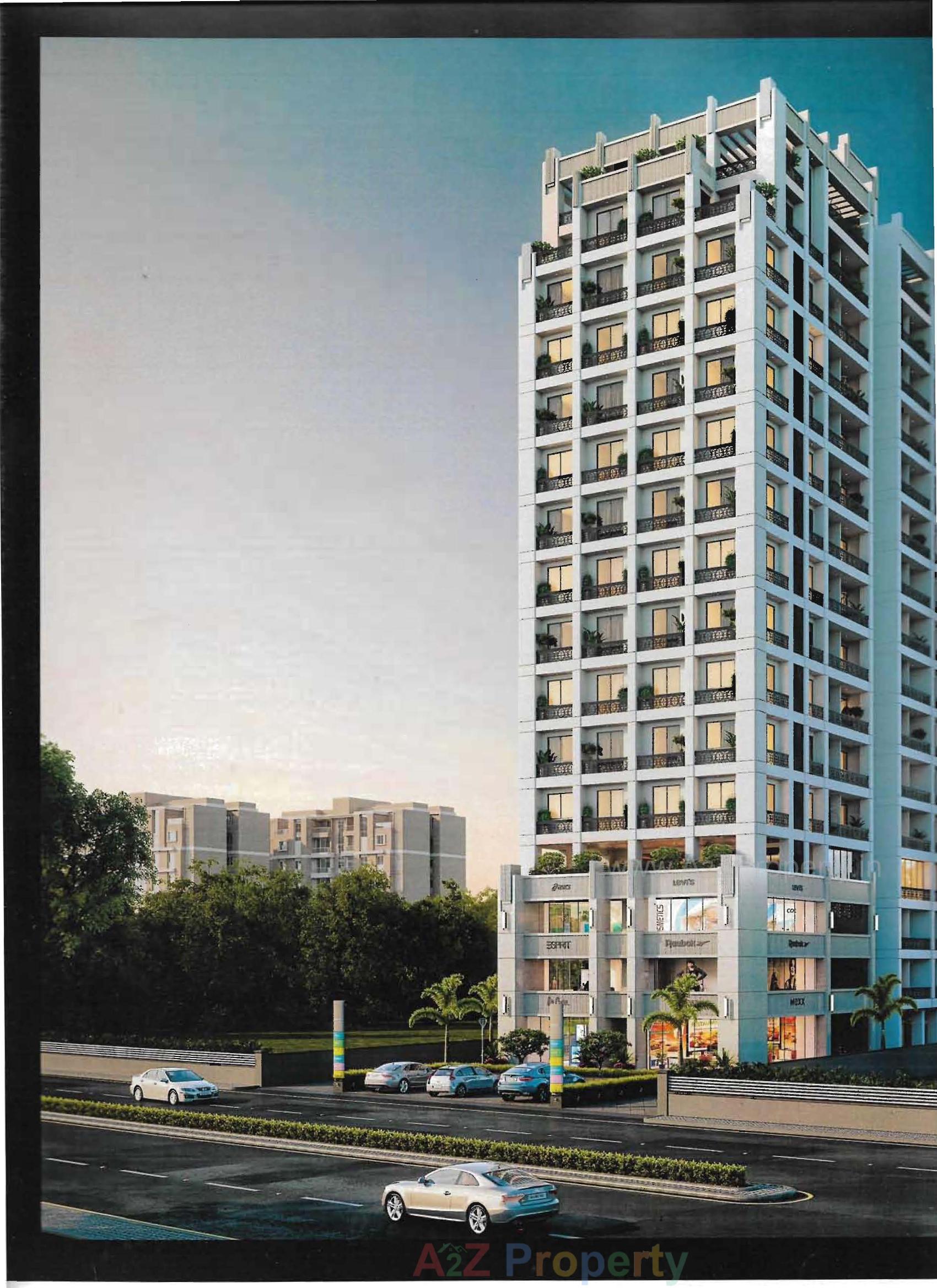 3D Elevation of real estate project Pearl Memories located at Tarsali, Vadodara, Gujarat