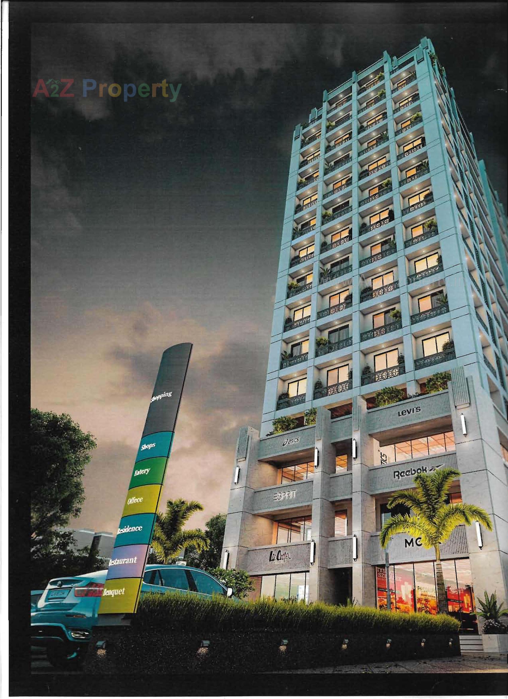 3D Elevation of real estate project Pearl Memories located at Tarsali, Vadodara, Gujarat