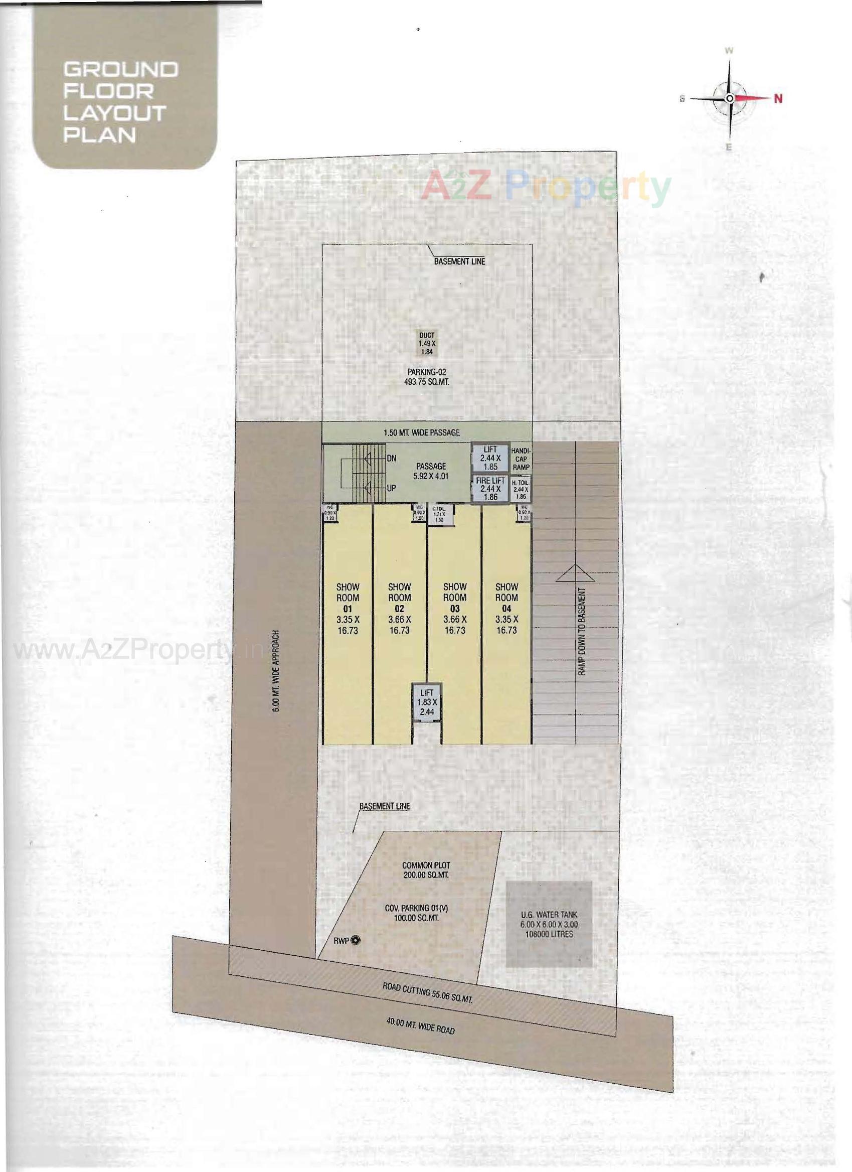 Layout of real estate project Pearl Memories located at Tarsali, Vadodara, Gujarat
