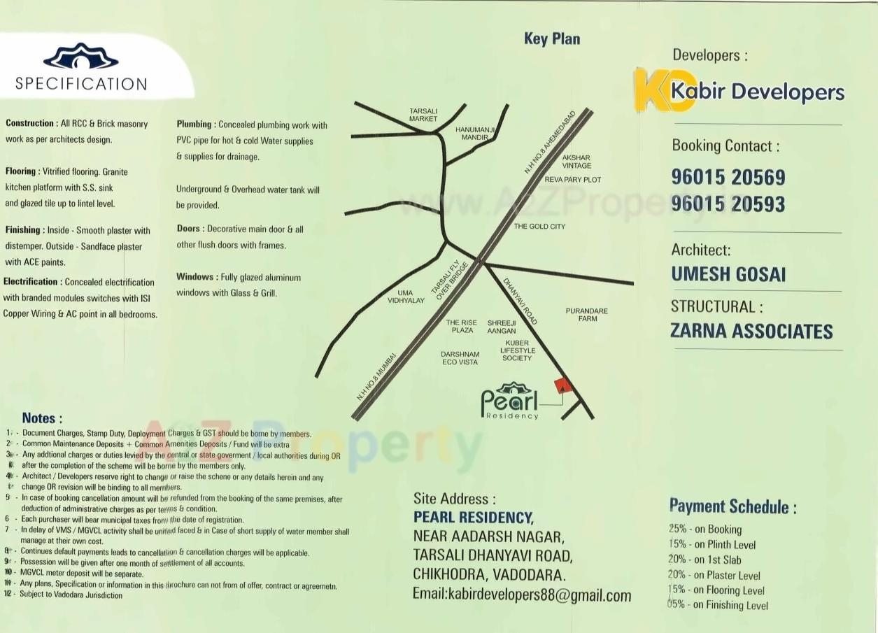  of real estate project Pearl Residency located at Chikodra, Vadodara, Gujarat