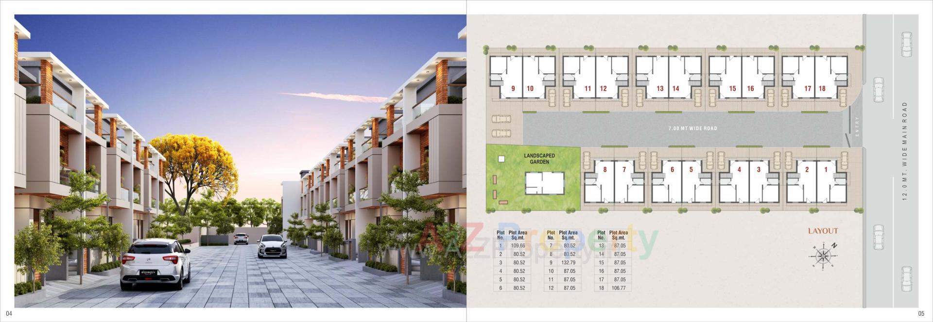 Layout of real estate project Pearl Residency located at Kapurai, Vadodara, Gujarat