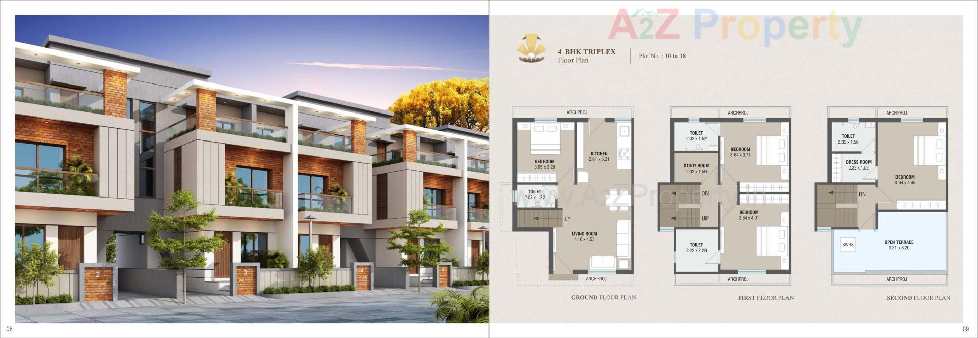 Layout of real estate project Pearl Residency located at Kapurai, Vadodara, Gujarat