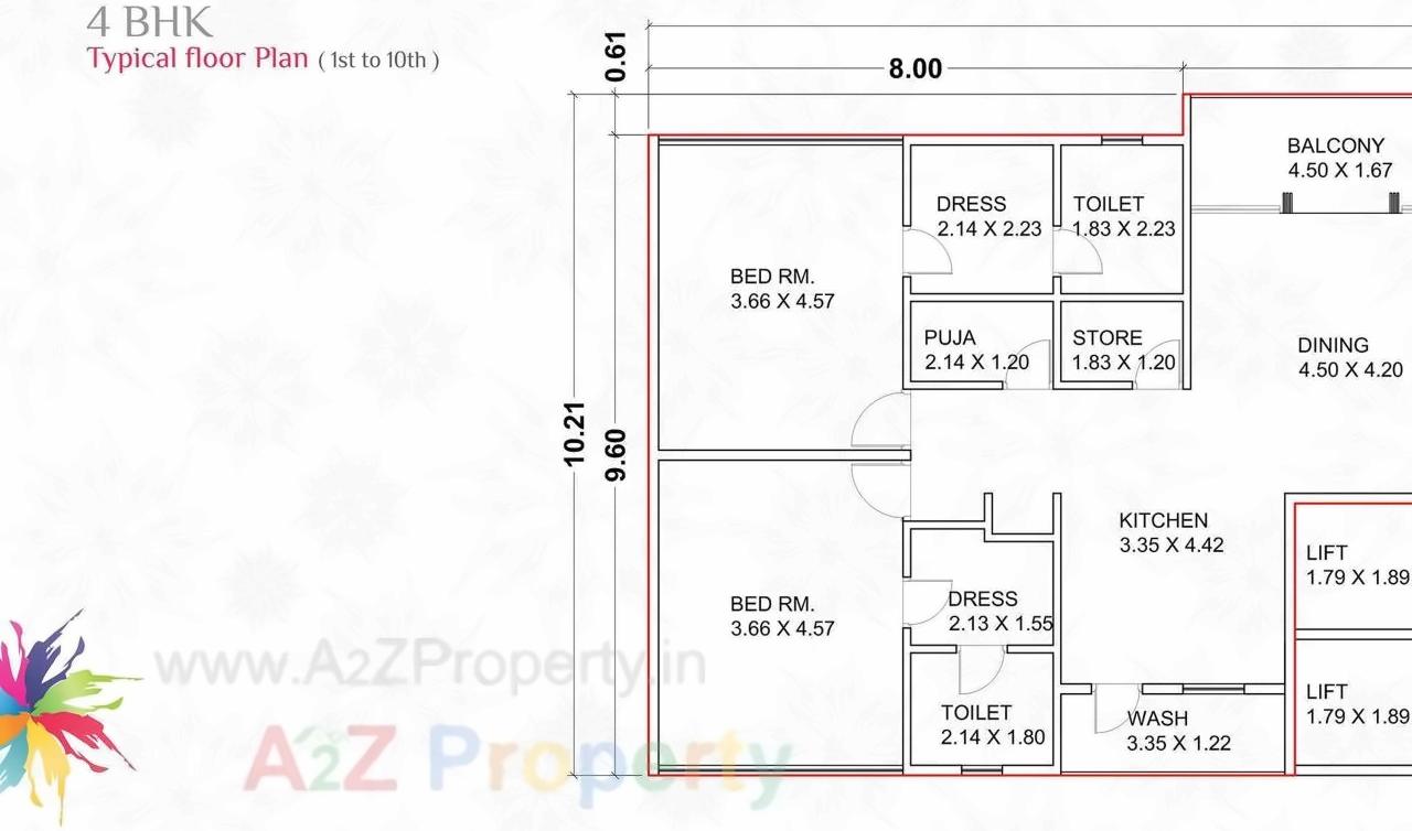 Layout of real estate project Petal Aster located at Bhayli, Vadodara, Gujarat