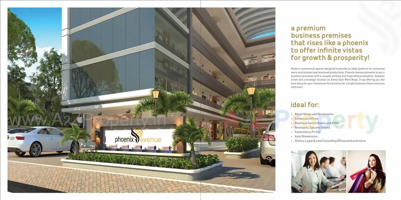 3D Elevation of real estate project Phoenix Avenue located at Sama, Vadodara, Gujarat