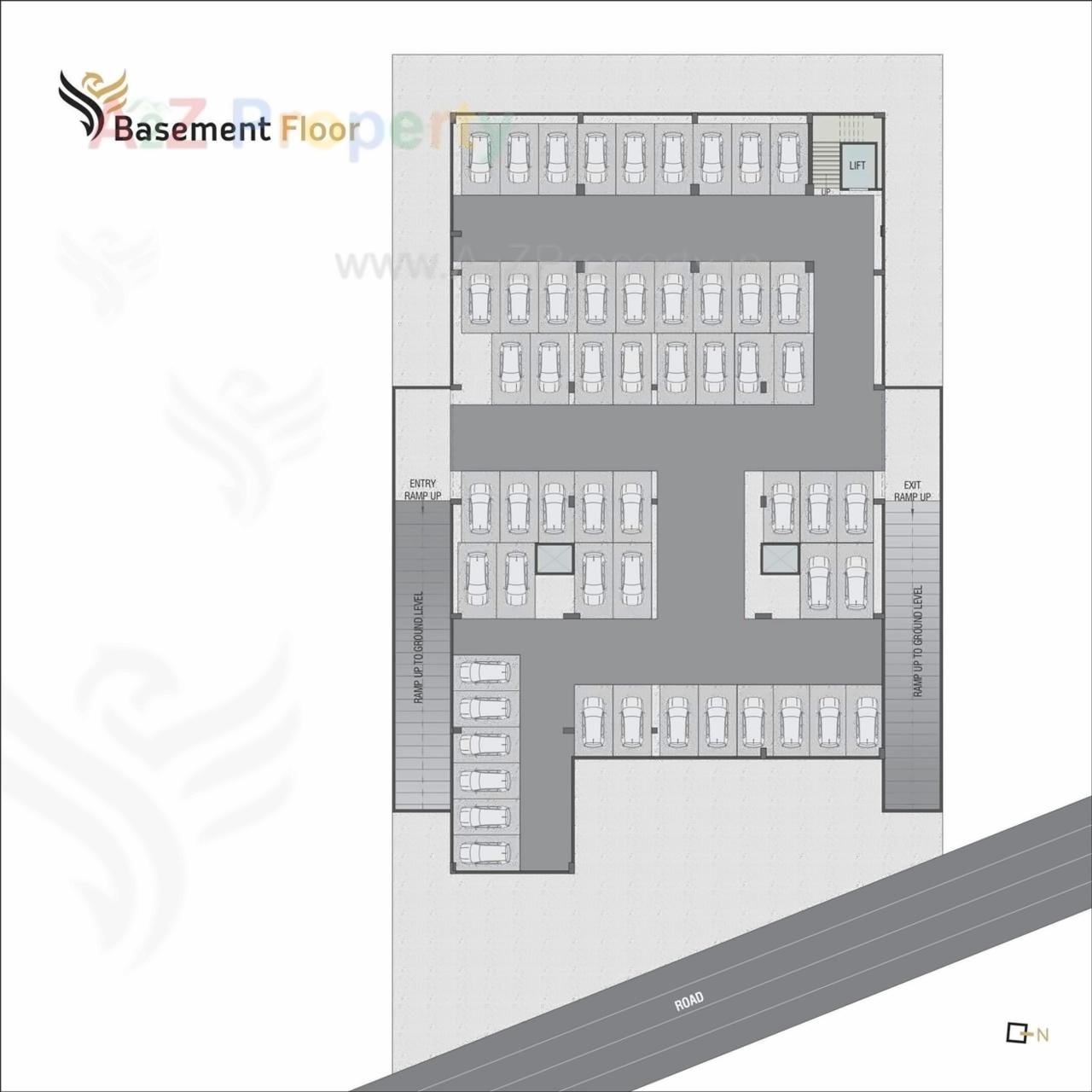 Layout of real estate project Phoenix Avenue located at Sama, Vadodara, Gujarat