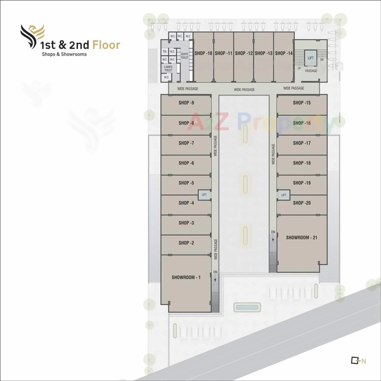 Layout of real estate project Phoenix Avenue located at Sama, Vadodara, Gujarat