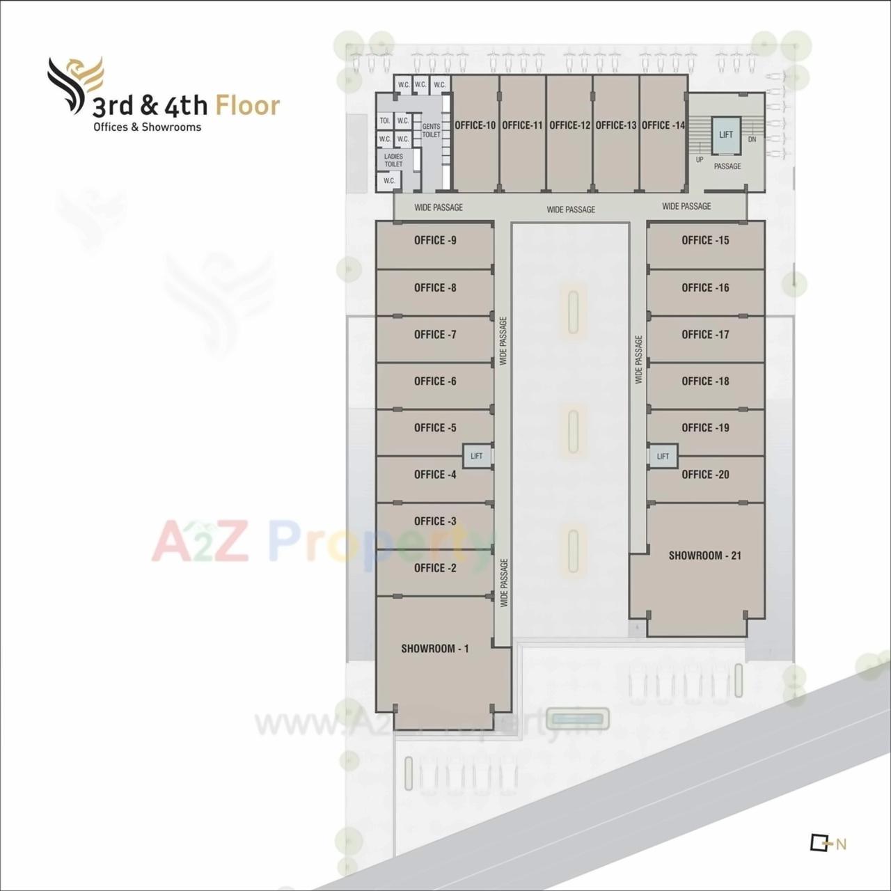 Layout of real estate project Phoenix Avenue located at Sama, Vadodara, Gujarat