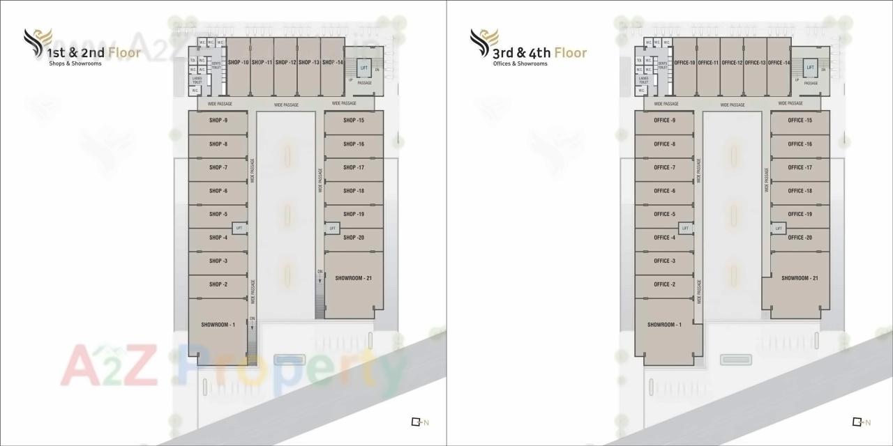 Layout of real estate project Phoenix Avenue located at Sama, Vadodara, Gujarat