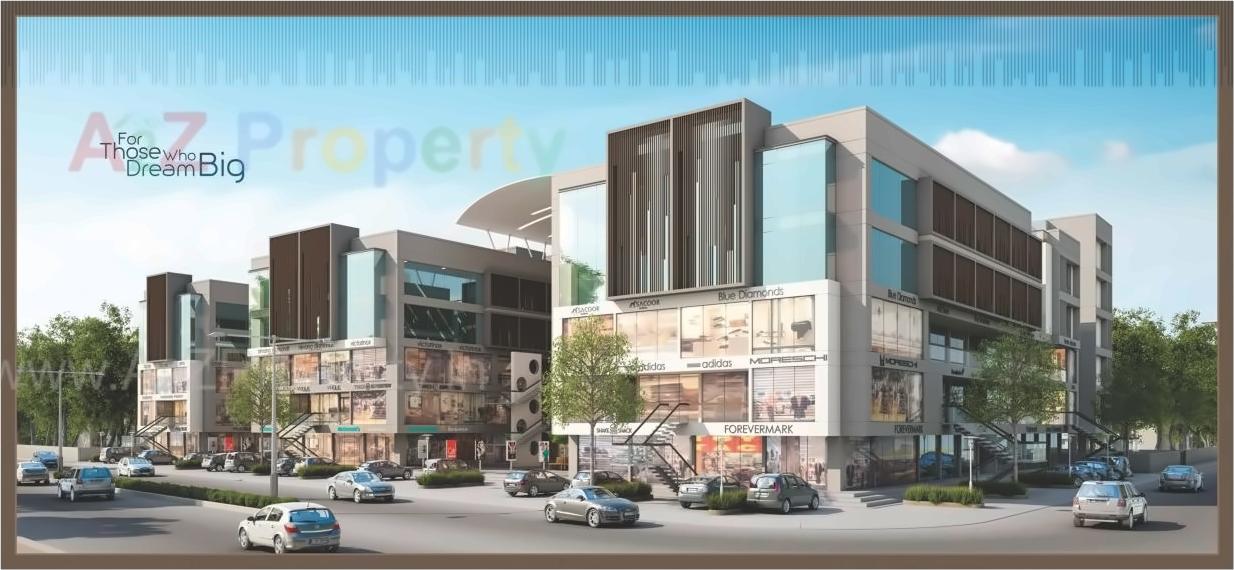 3D Elevation of real estate project Phoenix Resi Com located at Bapod, Vadodara, Gujarat