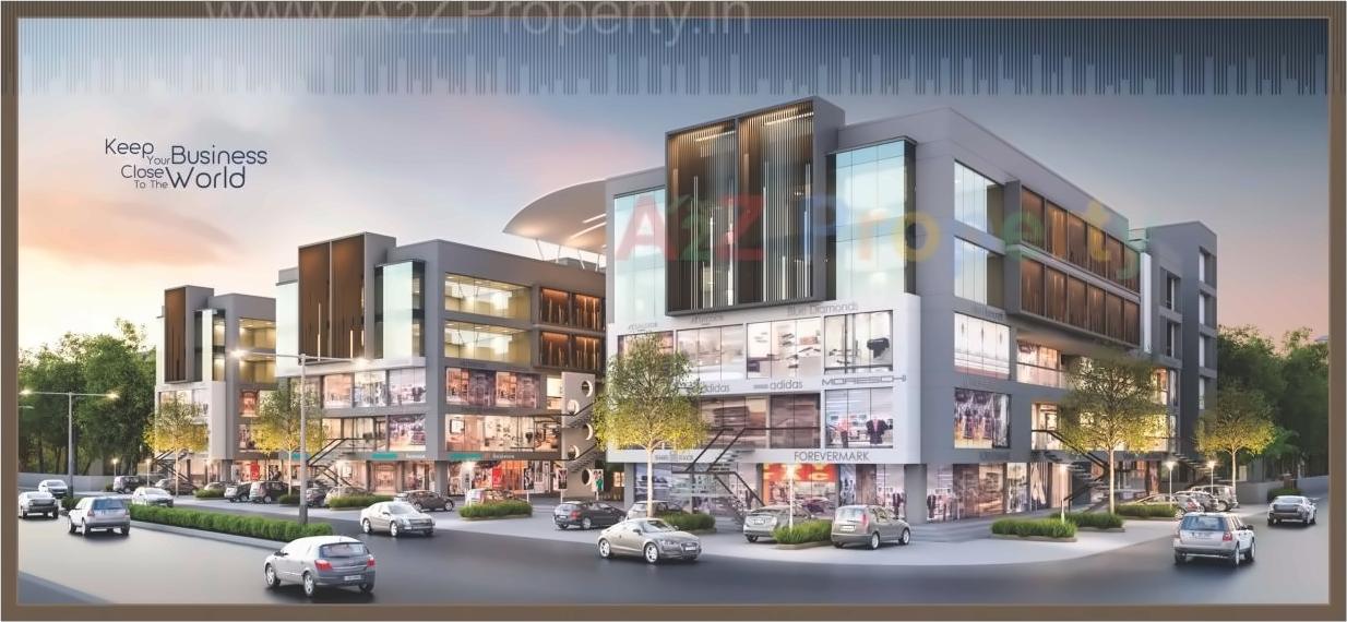 3D Elevation of real estate project Phoenix Resi Com located at Bapod, Vadodara, Gujarat